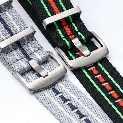 20mm Canvas Nylon Straps For Rolex Submariner And Omega Seamaster, Replacement Nylon Watch Band For Watches - Multiple Colors in Saudi Arabia