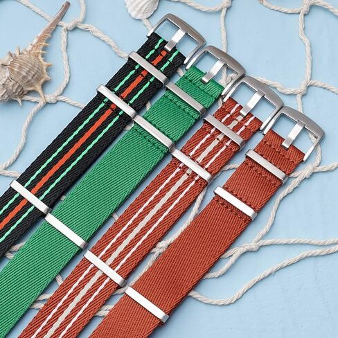 20mm Canvas Nylon Straps For Rolex Submariner And Omega Seamaster, Replacement Nylon Watch Band For Watches - Multiple Colors in Saudi Arabia