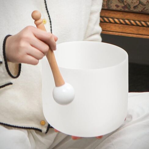 8inch 432hz A Note Crystal Singing Bowl Third-eye Chakra With Carrying Case for Yoga Sound Healing Bath Musical in Saudi Arabia