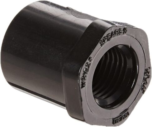 Spears 438-B Series PVC Pipe Fitting, Bushing, Schedule 40, Black, 1/2" x 1/4" NPT Female in Saudi Arabia