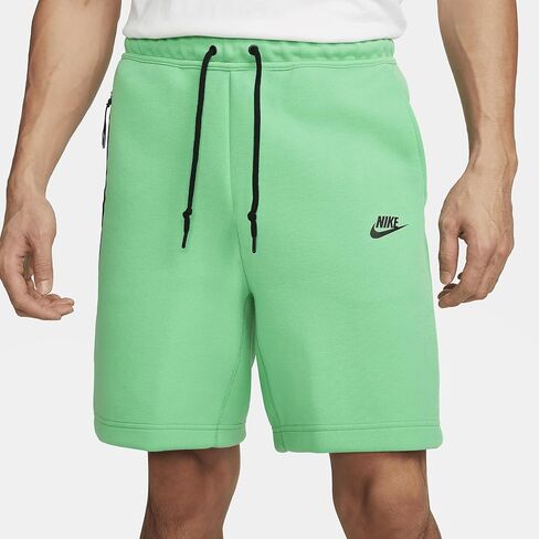 شورت Nike Sportswear Tech Fleece للرجال (أخضر ربيعي/أسود، FB8171-363) مقاس متوسط in Saudi Arabia