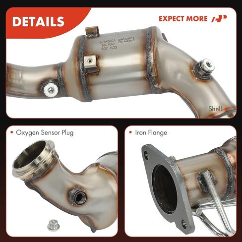طقم المحول الحفاز الأمامي الممتاز A-Premium متوافق مباشرة مع Ford Fusion & Lincoln MKZ، 2013 2014 2015 2016، 2.0L، متوافق مع EPA in Saudi Arabia