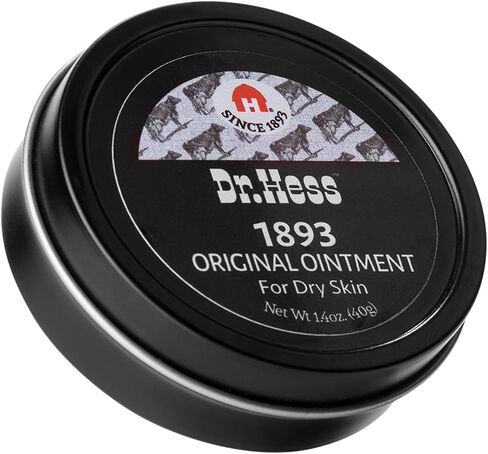Dr. Hess' 1893 Original Udder Ointment, All-Purpose Nourishing Body Moisturizer for Healing Dry, Irritated Skin, Cracked Heels, Rashes, Chafing with Lanolin, Beeswax, & Eucalyptus Oil, 1.4 oz in Saudi Arabia
