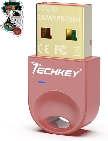USB Bluetooth Adapter 5.3 for Desktop PC, Really Plug & Play Mini Bluetooth V1 EDR Dongle Receiver & Transmitter for Laptop Computer Bluetooth Windows 11/10/8.1-Pink Flamingo in Saudi Arabia