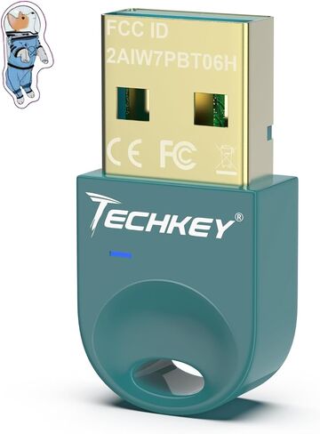 محول بلوتوث USB 5.3 للكمبيوتر المكتبي، قم بتوصيل وتشغيل جهاز استقبال وجهاز إرسال بلوتوث صغير V10 EDR Dongle لأجهزة الكمبيوتر المحمول بلوتوث Windows 11/10/8.1-RAL 7010 in Saudi Arabia