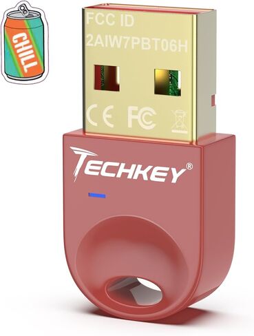 محول بلوتوث USB 5.3 لأجهزة الكمبيوتر المكتبية، قم بتوصيل وتشغيل جهاز استقبال وجهاز إرسال بلوتوث صغير V2 EDR Dongle لأجهزة الكمبيوتر المحمول بلوتوث Windows 11/10/8.1-Puce in Saudi Arabia