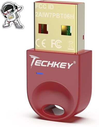 محول بلوتوث USB 5.3 لأجهزة الكمبيوتر المكتبية، قم بتوصيل وتشغيل جهاز استقبال وجهاز إرسال بلوتوث صغير V19 EDR Dongle لأجهزة الكمبيوتر المحمول بلوتوث Windows 11/10/8.1-Blood in Kuwait
