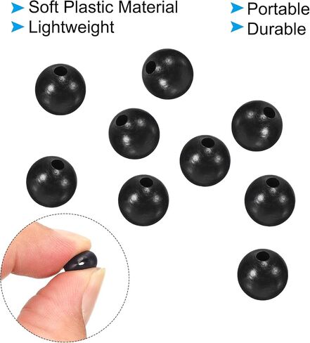 PATIKIL Fishing Beads, Soft Plastic Round Rubber Fishing Bait Eggs Rig Beads Tackle Lures Accessories with Storage Box in Saudi Arabia