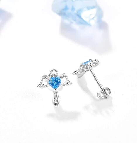 Cute Stud Earrings for Women Sterling Silver Star/Angel/Fruit/Apple/Animal/Highland Cow Stud Earrings Jewelry Gifts for Women Wife Girls Mom in Saudi Arabia