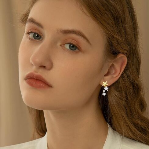 Cute Stud Earrings for Women Sterling Silver Star/Angel/Fruit/Apple/Animal/Highland Cow Stud Earrings Jewelry Gifts for Women Wife Girls Mom in Saudi Arabia