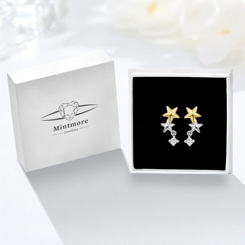 Cute Stud Earrings for Women Sterling Silver Star/Angel/Fruit/Apple/Animal/Highland Cow Stud Earrings Jewelry Gifts for Women Wife Girls Mom in Saudi Arabia