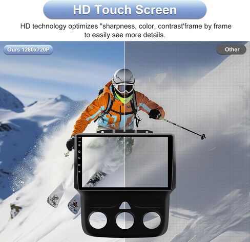 5GWiFi Upgrade Car Stereo Radio for Dodge Ram 1500 2500 3500 2013-2018 - Wireless Carplay and Android Auto GPS Navigation - 4GB+32GB 9.2 inch Touchscreen Bluetooth RDS FM SWC Backup Camera in Saudi Arabia