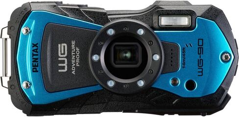 حزمة كاميرا Pentax WG-90 الرقمية (الزرقاء) مع الملحقات المتقدمة in Saudi Arabia