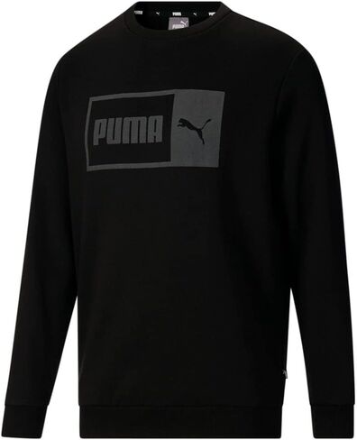 سويت شيرت رجالي من PUMA بفتحة رقبة دائرية - أسود - مقاس L in Saudi Arabia