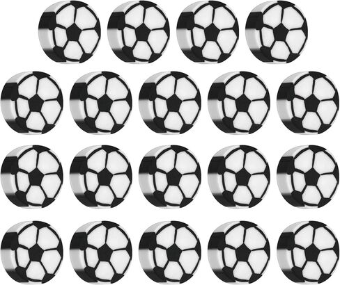 TIESOME Mini Pencil Erasers, 24 PCS Sports Ball Eraser Fun Erasers Cute Football Eraser Miniature Soccer Erasers Mini Novelty Erasers for Kids Sports Themed Birthday Party School Homework Favors in Saudi Arabia