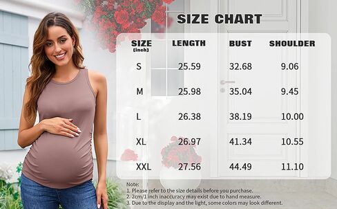 UNCLECAT Women's Maternity Tank Tops Summer Sleeveless Crewneck Ribbed Slim Fitted Blouse Side Ruched Pregnancy Shirts in Saudi Arabia
