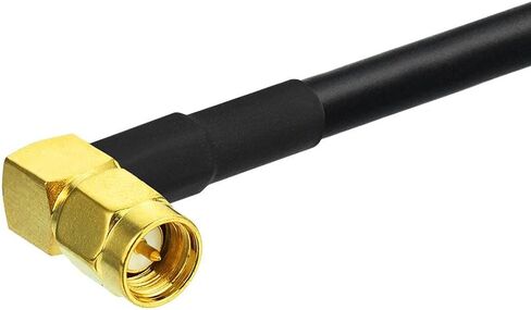 BINGFU Ham Radio Antenna Extension Relocation Cable SMA Male Right Angle to Female RG58 Coaxial Cable 1m 3 feet (2-Pack) for Ham Radio Kenwood BaoFeng Yaesu Vertex Standard Horizon Marine VHF Radio in Saudi Arabia