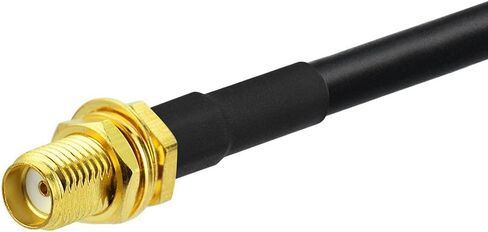BINGFU Ham Radio Antenna Extension Relocation Cable SMA Male Right Angle to Female RG58 Coaxial Cable 1m 3 feet (2-Pack) for Ham Radio Kenwood BaoFeng Yaesu Vertex Standard Horizon Marine VHF Radio in Saudi Arabia