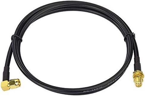 BINGFU Ham Radio Antenna Extension Relocation Cable SMA Male Right Angle to Female RG58 Coaxial Cable 1m 3 feet (2-Pack) for Ham Radio Kenwood BaoFeng Yaesu Vertex Standard Horizon Marine VHF Radio in Saudi Arabia