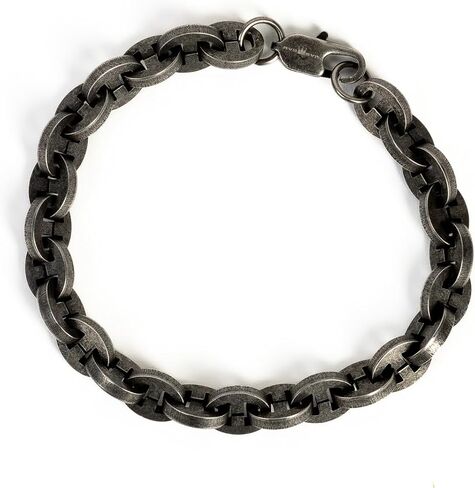 The Unbroken Collection : Stainless Steel Bracelets for Men Medieval Vintage Distressed Style, Great Gifts for Men -316L Old World Finish 8mm 8.25 Mens Jewelry symbolizing in Kuwait