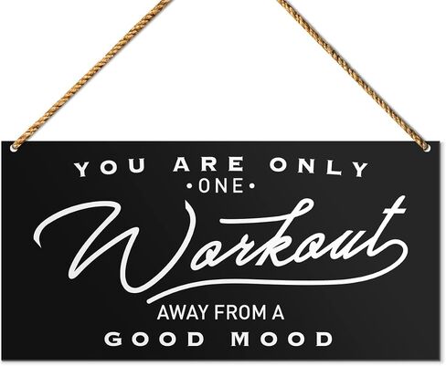 Home Gym Sign Decor, You Are Only One Workout Away from A Good Moodm, Inspirational Workout Room Motivational Fitness Home Gym Decoration Wall Art Gifts for Women Men in Saudi Arabia