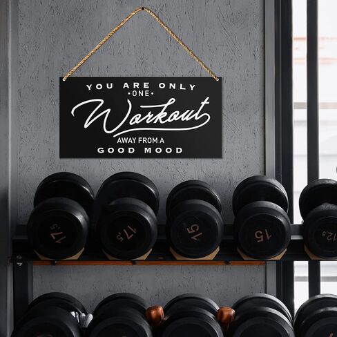 Home Gym Sign Decor, You Are Only One Workout Away from A Good Moodm, Inspirational Workout Room Motivational Fitness Home Gym Decoration Wall Art Gifts for Women Men in Saudi Arabia