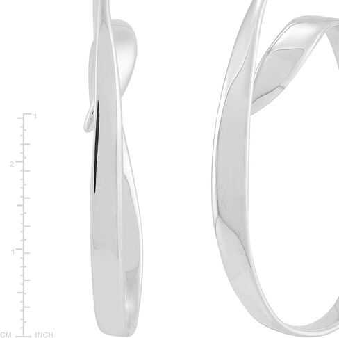 Silpada 'Attract' Sterling Silver Swirl Hoop Earrings in Saudi Arabia