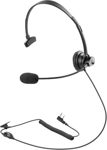 Arrowmax AHDH1000-K2 سماعة رأس أحادية الجانب متوافقة مع BaoFeng BTECH UV-5R UV-5RA UV-5RE UV-5R3 BF-F8HP UV-82HP Kenwood 2-PIN 2 Pin Radios NX-1200 NX-1300 NX-P1200 نكس-P1300 نكس-3220 in Kuwait