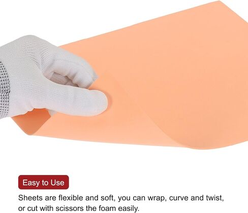 MECCANIXITY EVA Foam Sheets Light Blue 10.8 Inch x 8.5 Inch 1.7mm Thick Crafts Foam EVA Sheets for Costumes, Arts and Crafts Projects Pack of 20 in Saudi Arabia