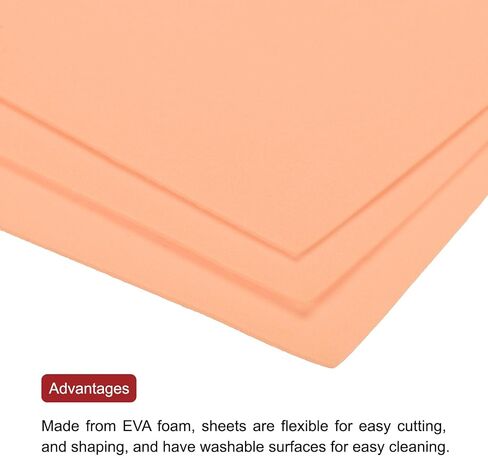 MECCANIXITY EVA Foam Sheets Light Blue 10.8 Inch x 8.5 Inch 1.7mm Thick Crafts Foam EVA Sheets for Costumes, Arts and Crafts Projects Pack of 20 in Saudi Arabia