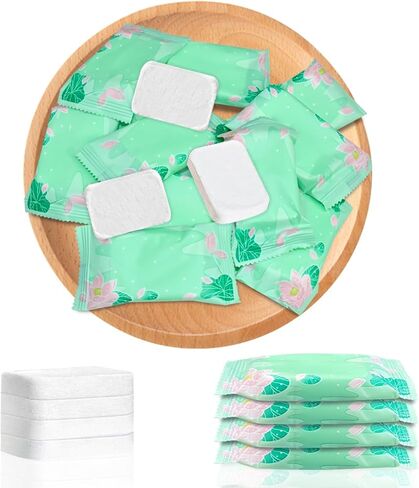 20 قطعة منشفة وجه مضغوطة، منشفة مضغوطة للوجه مقاس 10.2 × 11.2 بوصة للاستعمال مرة واحدة، أقراص ورق تواليت صغيرة مضغوطة قابلة لإعادة الاستخدام ومناسبة للتخييم والمنزل والسفر والرياضة في الهواء الطلق in Kuwait