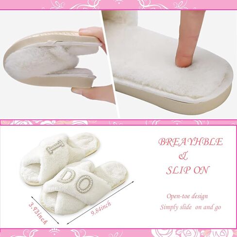 مجموعة هدايا Bride to Be، شباشب I Do Bride، رداء العروس، رقعة شعر العروس، حقيبة مستحضرات التجميل MRS، قلادة على شكل سوار (شبشب + حقيبة مكياج + رداء + مشبك) in Kuwait