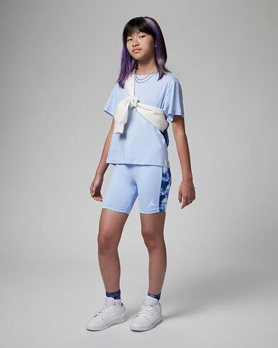 Jordan Girl's Cloud Dye Blocked Bike Shorts (Little Kids/Big Kids) in Saudi Arabia