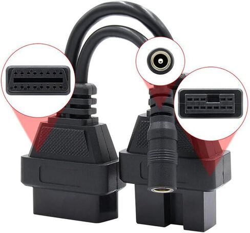 كابل محول تشخيصي 12 Pin Obd إلى 16 Pin Obd2 لسيارات Mitsubishi وHyundai in Saudi Arabia