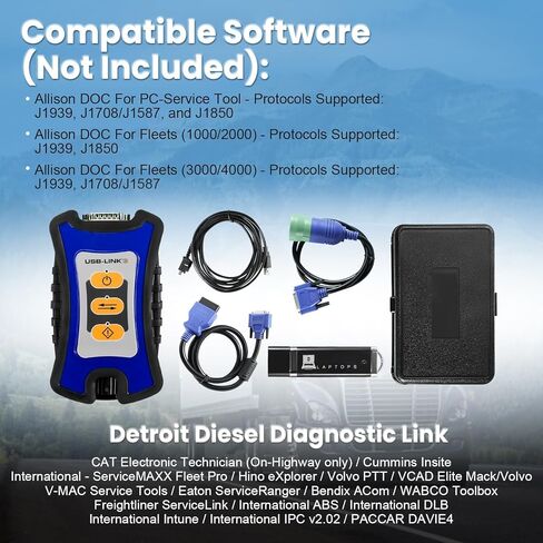 121052، إصدار USB Link 3 اللاسلكي مع معلومات الإصلاح وبرامج التشخيص، اتصال Bluetooth، متوافق مع Nexi-q (حقيبة الحمل متضمنة) in Kuwait