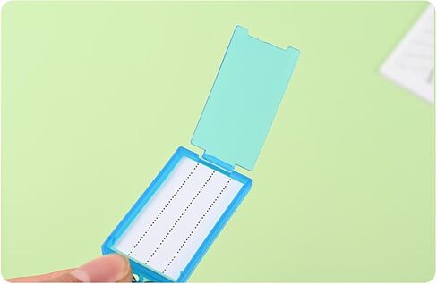 Key Tags 2.3 Inch Plastic Key Label Tags with Split Ring Transparent Covers Easy Open Write Change Paper Secure Sturdy for a Backpack, Fob, Mailbox, ID, USB Drive, Car Keys Pink 15pcs in Saudi Arabia