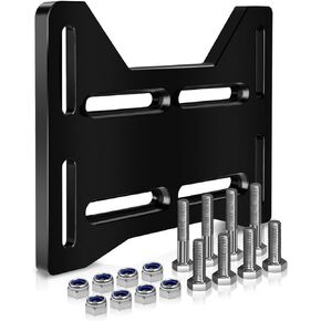 Motor Engine Mount Plate Aluminum Adapter Bracket Fits for Mini Bike Go Kart Doodlebug DB30 for Small 4 Stroke Engines Predator 212 Tilloson 212 Coleman 100 Briggs Stratton Honda Tecumseh