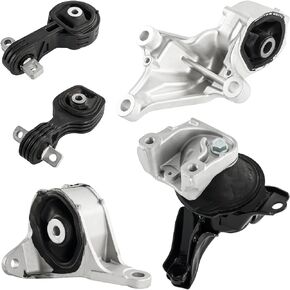 5pcs Engine Mount Compatible with 2015-2017 CR-V 2.4L Engine at EM-9966 Front EM-9840 Right EM-9798 Rear Lower EM-9796 Right Upper EM-9802 Transmission Left