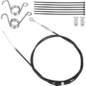 YOXUFA 75 inch Go Kart Throttle Cable Kit for VM22 VM24 Predator 212cc 196cc 6.5hp GX160 GX200 Engine Manco American Sportworks Go Cart Lawn Mower Replacement Parts with Brake Return Pedal Springs