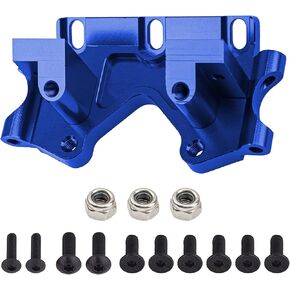 ShareGoo Aluminum Alloy Front Lower Bulkhead Upgrade Part Compatible with Traxxas Slash 2WD Rustler Stampede Bandit 1/10 RC Car (Blue)