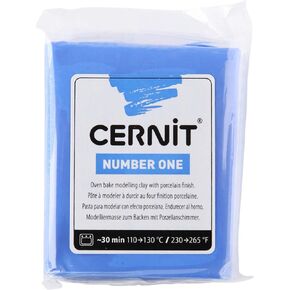 Cernit Clay, 7 x 5.5 x 1.5 cm, Black, 56 gram