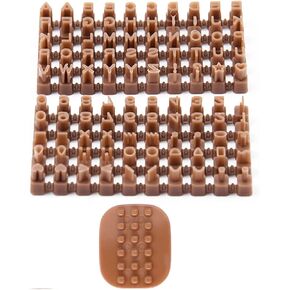 1 Pcs Polymer Clay Alphabet Stamps, Clay Pottery Stamps, Mini Alphabet Stamps Fondant, Cookie, Ceramic Polymer Clay Decorating Tools, DIY Making Tools (A-100 characters)