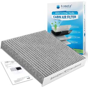 MERV 13 Cabin Air Filter with Activated Carbon, CF11182 for Honda Civic/Clarity/CR-V/CR-Z/Fit/HR-V/Insight, Acura RDX/TLX/MDX/Integra.