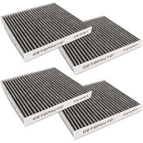 PA5359 Cabin Air Filter with Activated Carbon Fit for Freightliner M2 106 112 108SD 114SD 122SD Trucks or Buses Replaces N10G-36000006 AF26427 PA5359 PA10188 49082 P614547(set of 4)