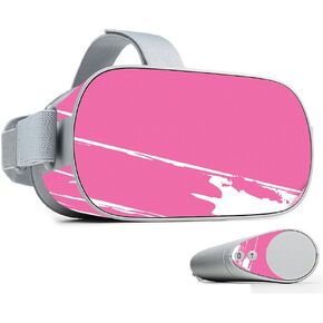 MightySkins Skin Compatible with Oculus Go Mobile VR - Pink Paint Roller | Protective, Durable, and Unique Vinyl Decal wrap Cover | Easy to Apply, Remove, and Change Styles | Made in The USA