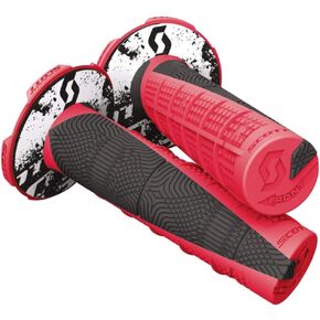 Scott Deuce 2 Off-Road Motorcycle Hand Grips - Pink/Black/One Size