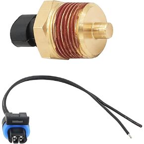 Coolant Temperature Sensor with Harness Connector Compatible with Detroit Diesel Series 60 Replace GT7610-477 23514708 23515251