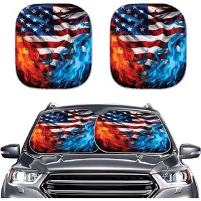 Sea Turtle Sun Shade for Car Windshield Foldable 2pcs Sun Shield Automotive Window Sunshades Interior Sun Protection UV Rays Blocker