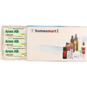 Arsenicum Album Homeopathy Pellets (Pills) 200C Potency, Pack of 3