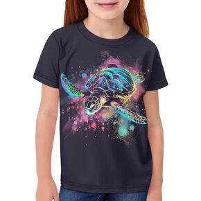 Kids Novelty 3D Graphic T Shirts Funny Print Pullover Tees Short Sleeve Boys Girls T Shirts 3-16 Years